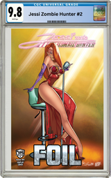 JESSI ZOMBIE HUNTER #2 - NARCELIO SOUSA - "VOXY LADY" - TRADE NAUGHTY FOIL