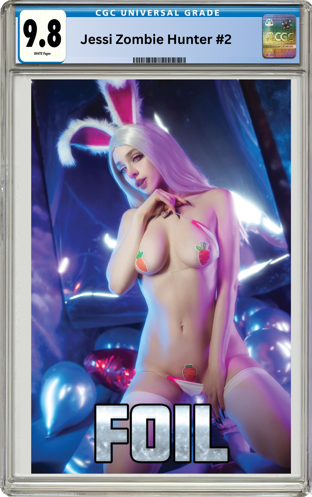 JESSI ZOMBIE HUNTER #2 - DARIA HIME COSPLAY - "COTTONTAIL" - PASTIES FOIL