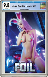 JESSI ZOMBIE HUNTER #2 - DARIA HIME COSPLAY - "COTTONTAIL" - PASTIES FOIL