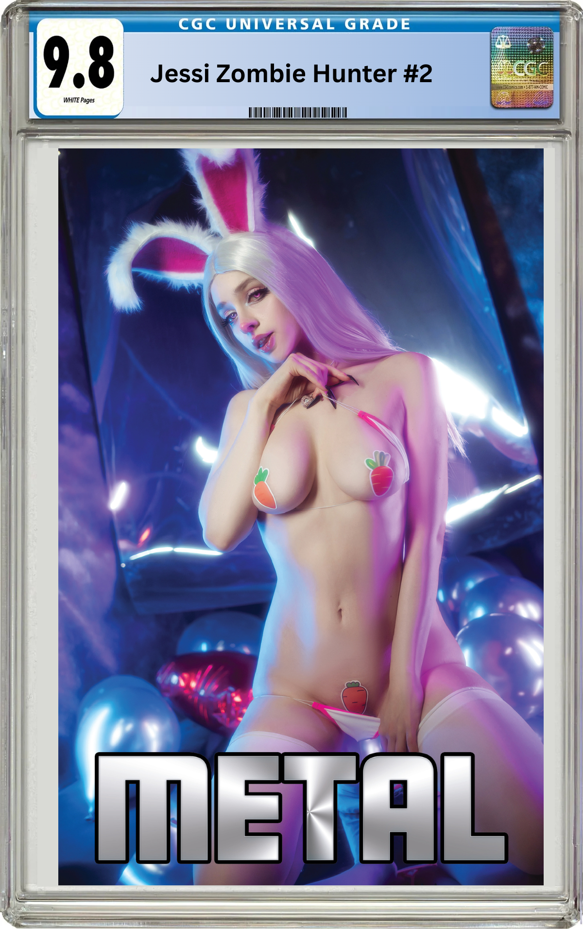 JESSI ZOMBIE HUNTER #2 - DARIA HIME COSPLAY - "COTTONTAIL" - PASTIES METAL