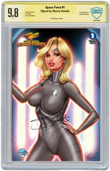 STORMY DANIELS: SPACE FORCE #1 - ALE GARZA - NICE GREY - LTD 500