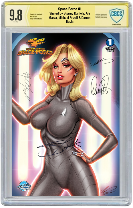 STORMY DANIELS: SPACE FORCE #1 - ALE GARZA - NICE GREY - LTD 500