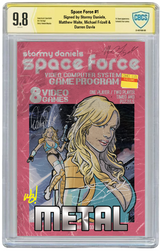 STORMY DANIELS: SPACE FORCE #1 - MATTHEW WAITE - GAME BOX METAL - LTD 15