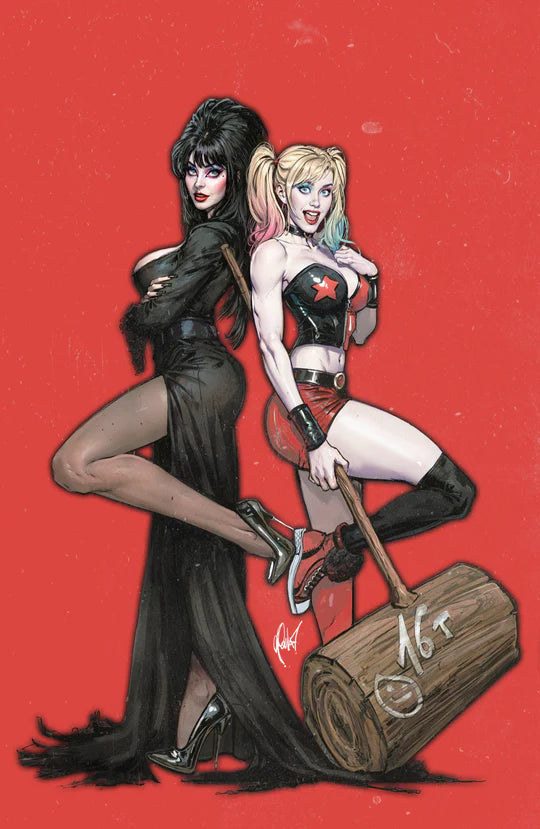 HARLEY QUINN X ELVIRA #1 CEDRIC POULAT - VIRGIN - LTD 500