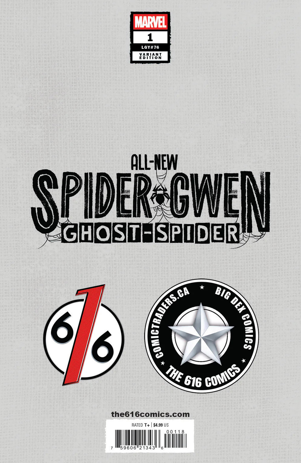 ALL-NEW SPIDER-GWEN: THE GHOST-SPIDER #1 SHANNON MAER - 616 SHARED EXCLUSIVE - VIRGIN - LTD 1000