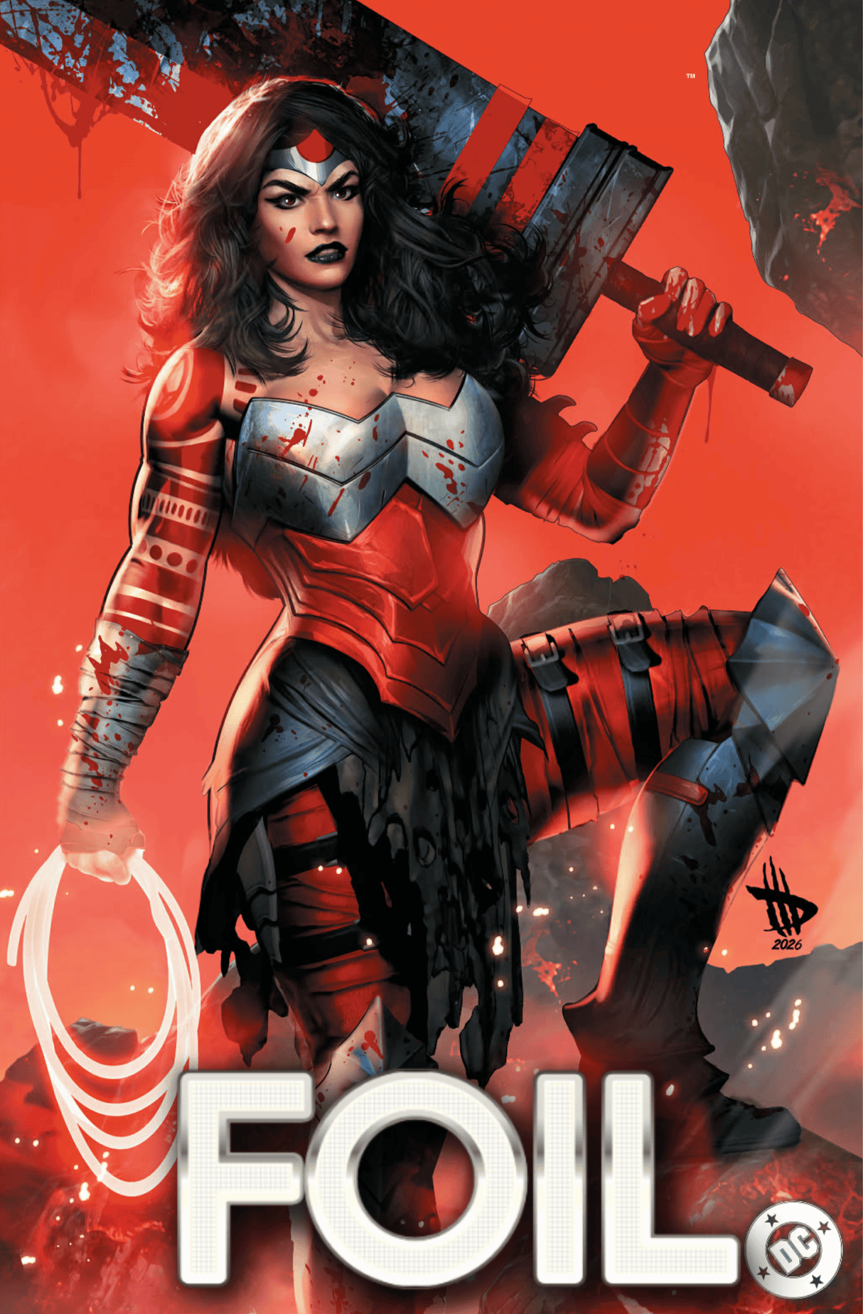 ABSOLUTE WONDER WOMAN #20 DAVE WILKINS - FOIL - DENVER FAN EXPO - LTD 1000