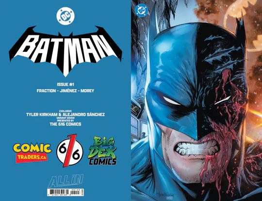 BATMAN #1 KIRKHAM - 616 SHARED EXCLUSIVE - MINIMAL TD - LTD 1000