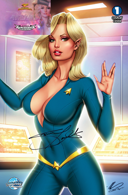 STORMY DANIELS: SPACE FORCE #1 - ALE GARZA - NICE BLUE - LTD 500