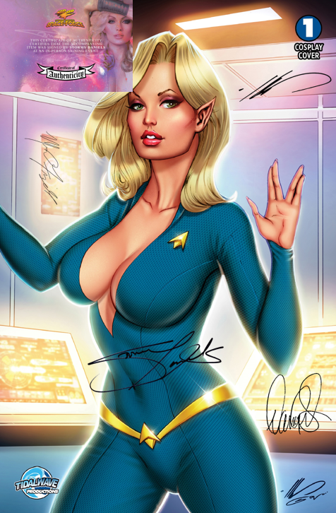 STORMY DANIELS: SPACE FORCE #1 - ALE GARZA - NICE BLUE - LTD 500