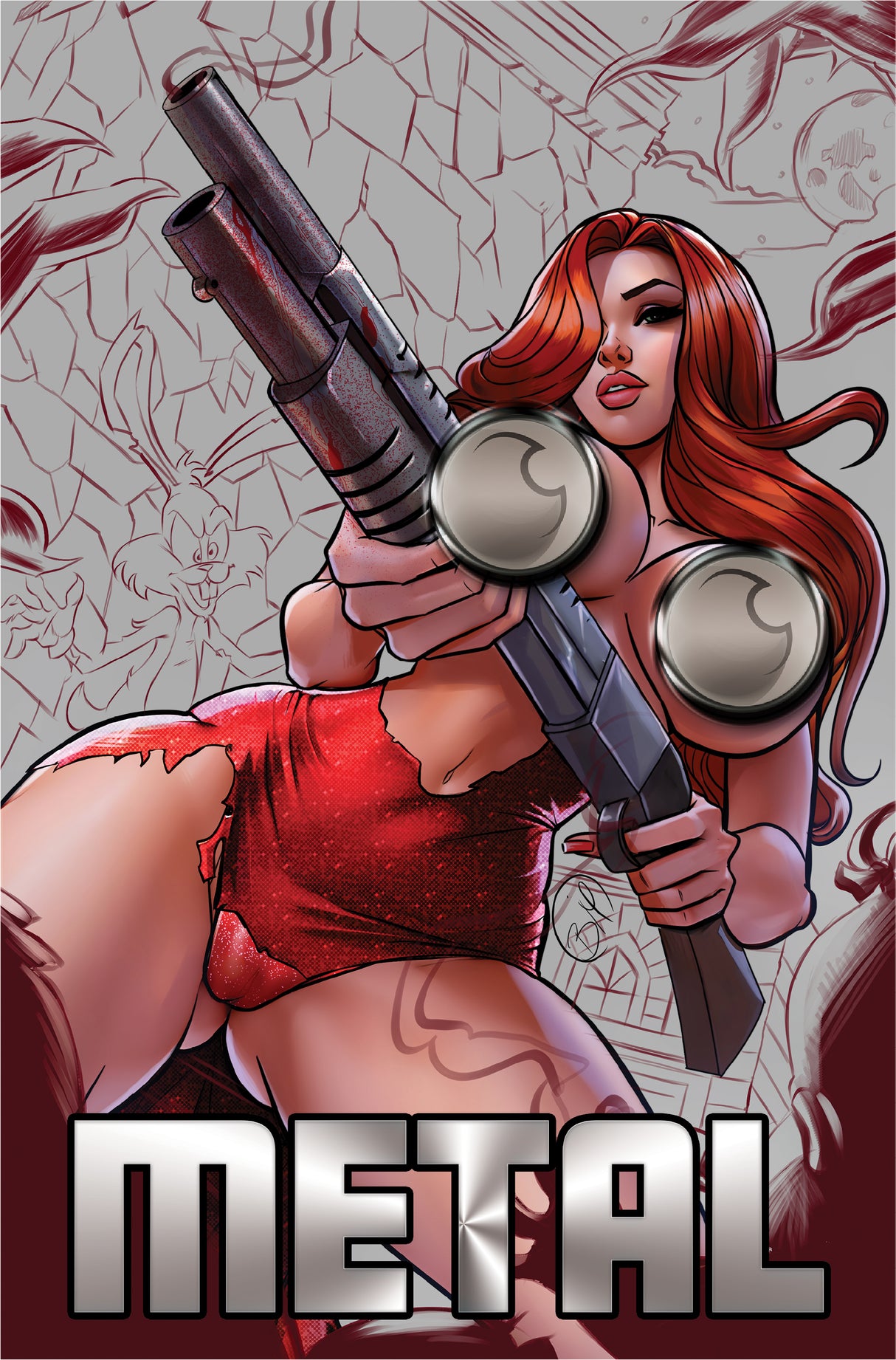 JESSIE: ZOMBIE HUNTER #1 - BRIAN MIROGLIO "BOOM STICK" NAUGHTY METAL - LTD 10