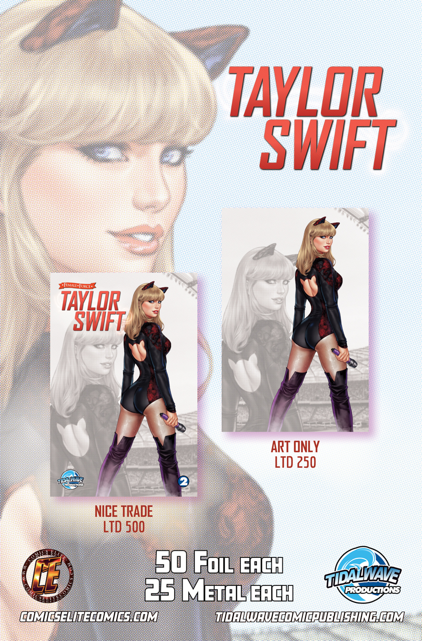 FEMALE FORCE: TAYLOR SWIFT #2 - ELIAS CHATZOUDIS VIRGIN METAL - LTD 25