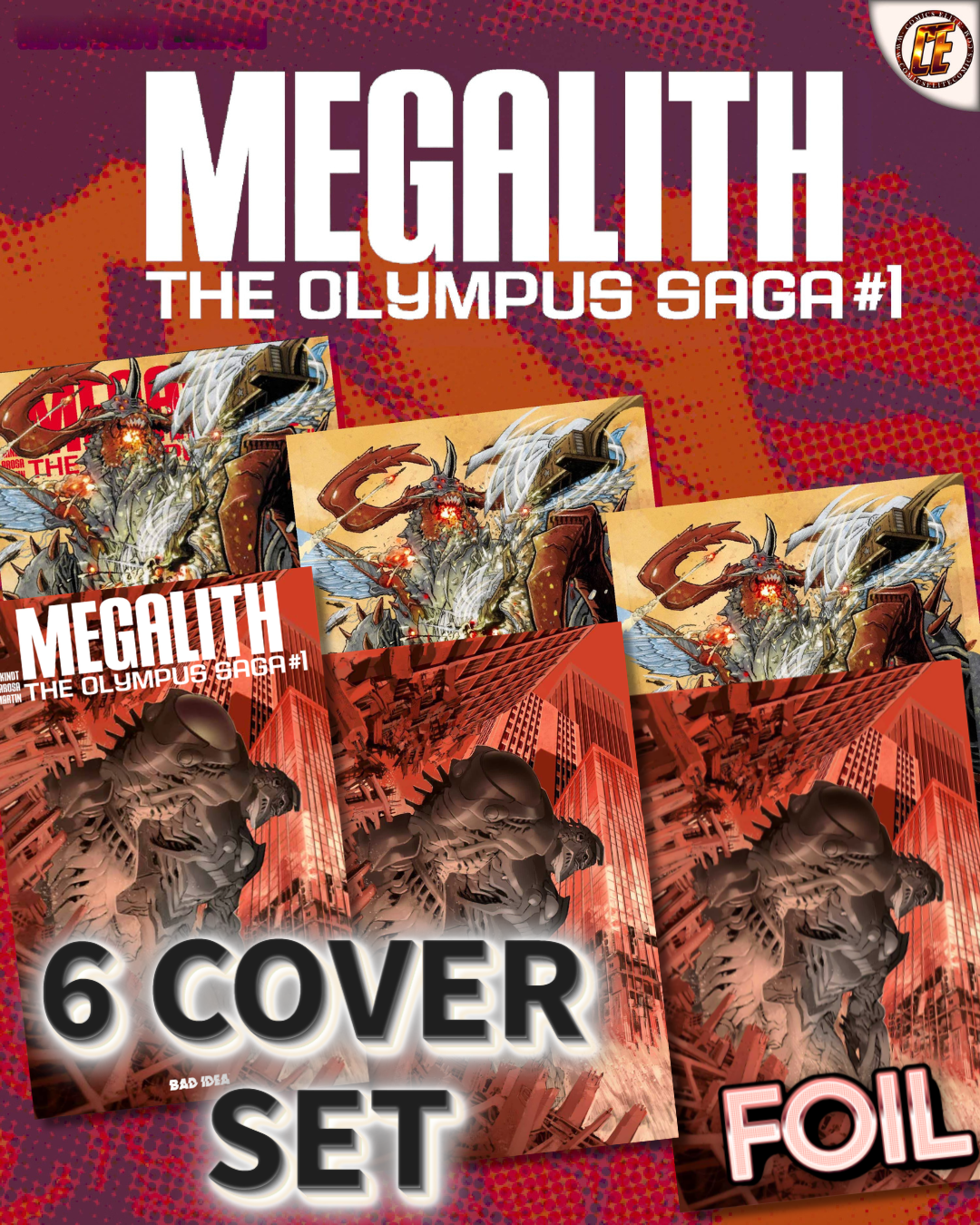 MEGALITH #1 - ERIC CANETE & MATT DALTON - 6 COVER SET - LTD 500