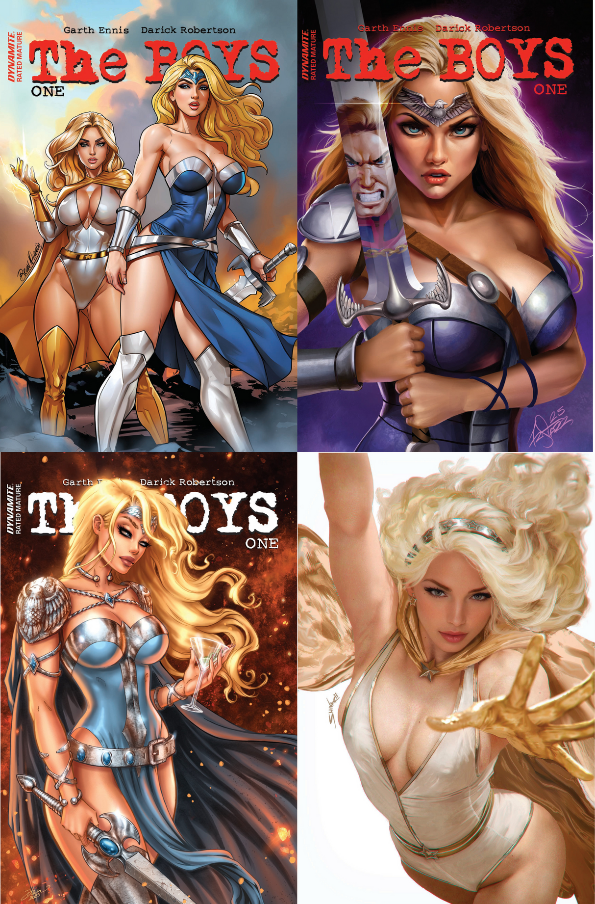 THE BOYS #1 - DALLAS FAN EXPO EXCLUSIVE - 4 COVER TRADE DRESS SET