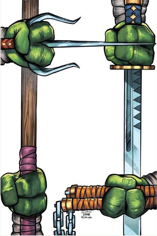 TMNT #20 - GUNN - 300TH ISSUE - VIRGIN FRAME - LTD 500