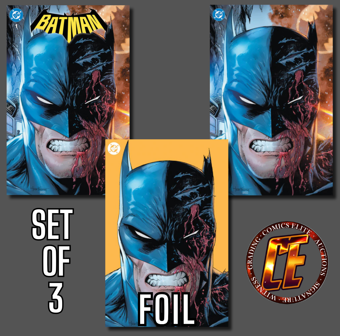BATMAN #1 KIRKHAM - TRADE DRESS, MINIMAL TD & MINIMAL TD FOIL - SET OF 3