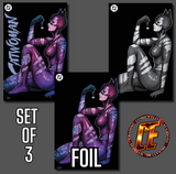 CATWOMAN #78 SZERDY - TRADE DRESS, BLACK & WHITE, AND FOIL - SET OF 3
