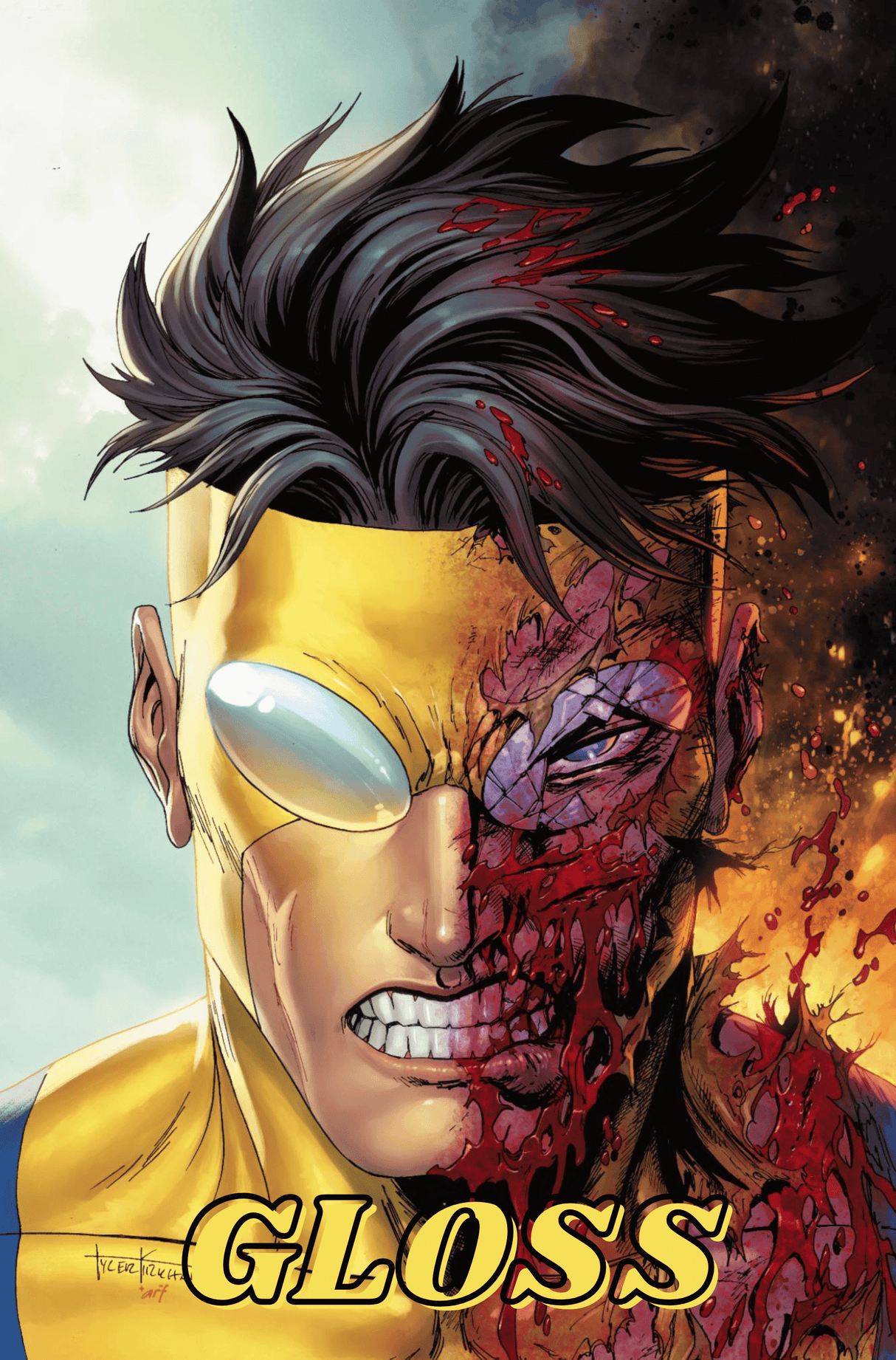 INVINCIBLE RETURNS #1 - KIRKHAM - VIRGIN GLOSS FOIL - LTD 1500