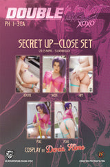 DOUBLE IMPACT #2 DARIA HIME COSPLAY - "PINK NINJA" - SECRET UP CLOSE BOOTIE LEATHER - LTD 5