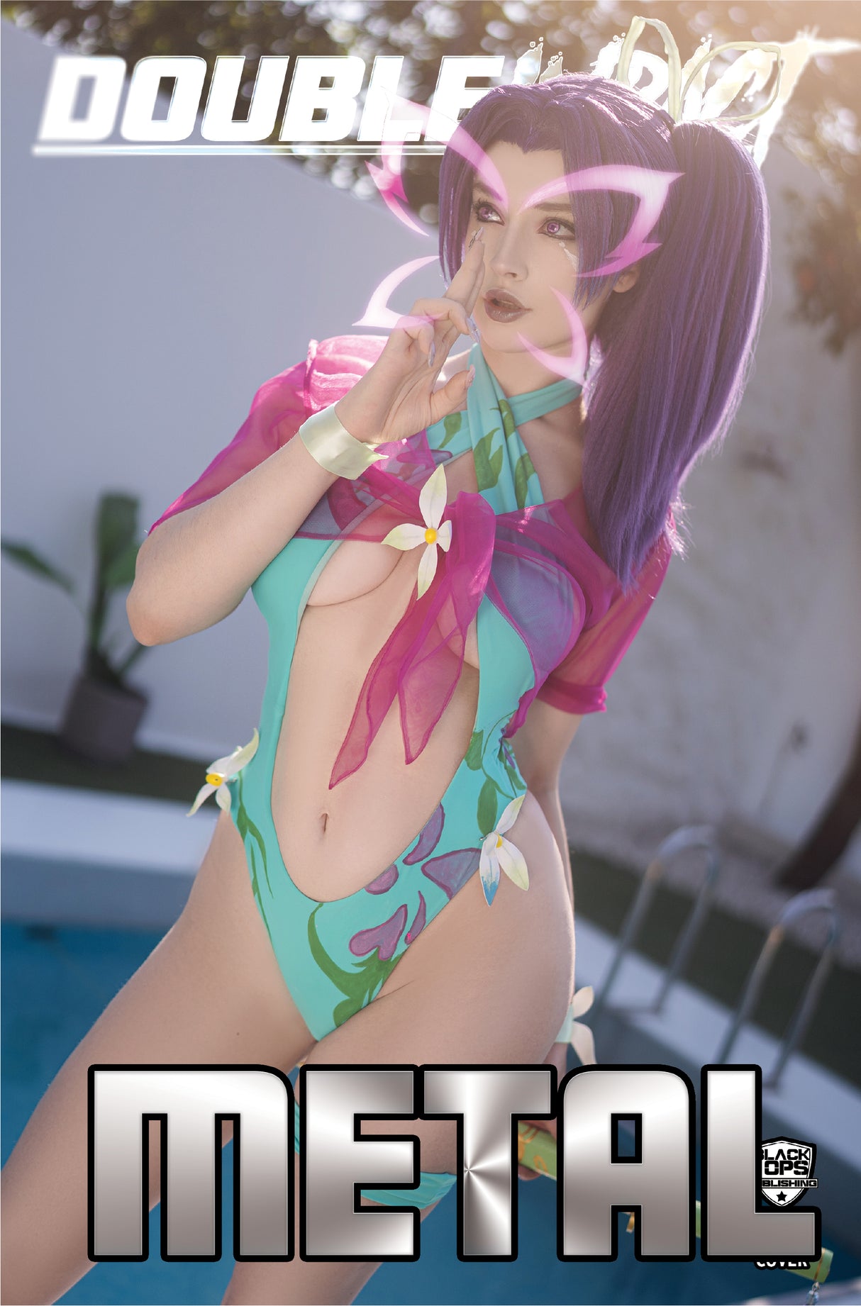DOUBLE IMPACT #2 DARIA HIME COSPLAY - "PINK NINJA" - TRADE NICE METAL - LTD 5