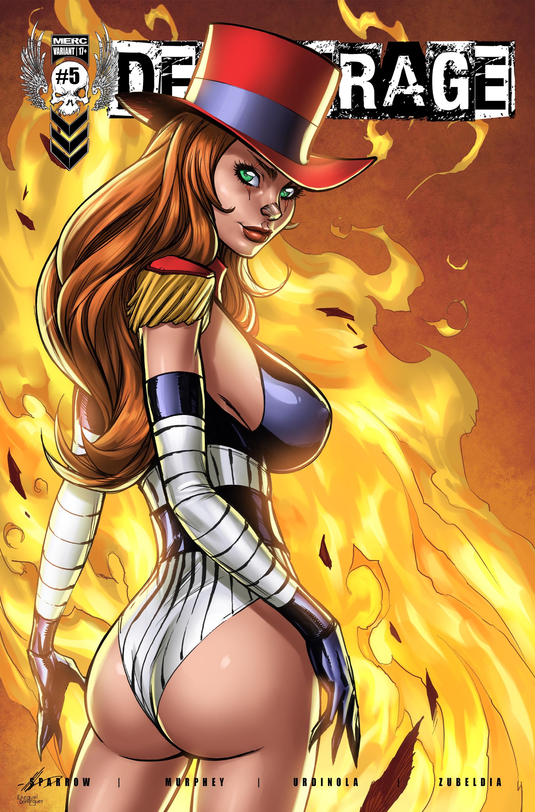 Deathrage #2 Kickstarter 'Fire Kiss' *rare* topless holo-foil cover outlet by Ash Madi