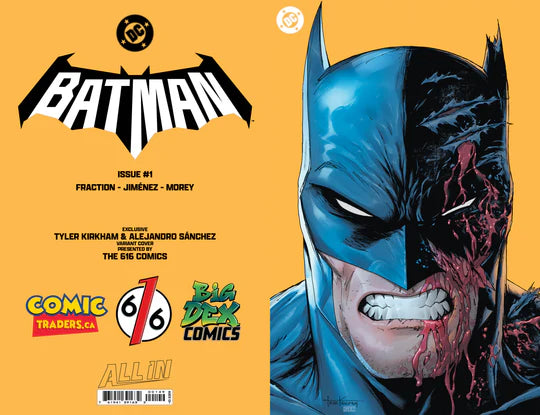 BATMAN #1 KIRKHAM - 616 SHARED EXCLUSIVE - MINIMAL TD FOIL - LTD 1000