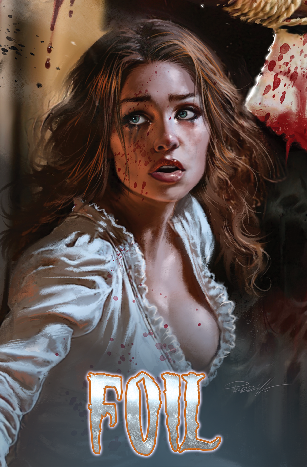 SEEDS OF EVIL #1 PARRILLO - UP CLOSE - VIRGIN FOIL - KICKSTARTER EDITION