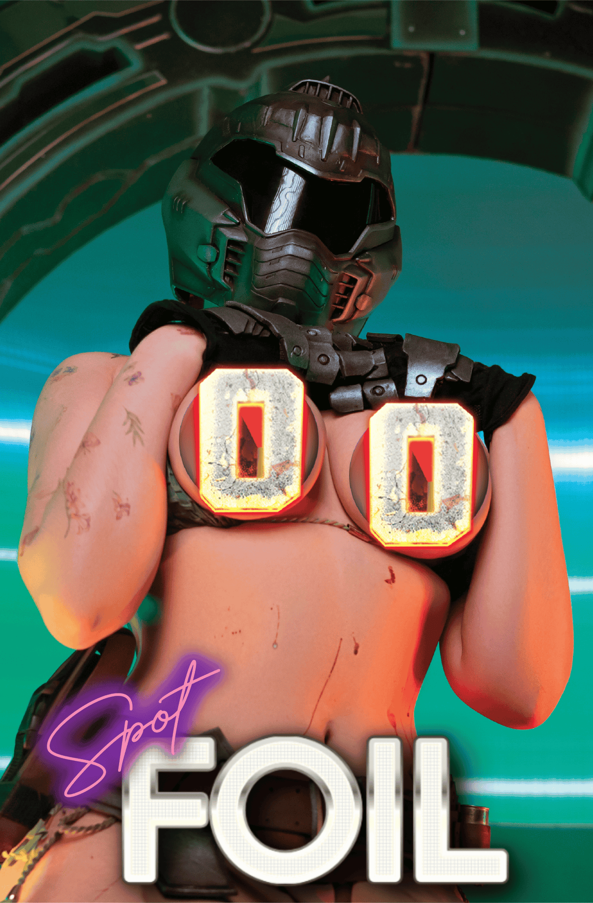 COSPLAY SHOWCASE: KATSUMI TORI - "DOOM GUY" - SECRET SET - NAUGHTY - SPOT FOIL - LTD 5