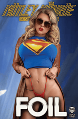 MOTLEY MONROE: COSPLAY SHOWCASE - "SUPER" - SECRET SET - TRADE GLASSES - FOIL - LTD 3