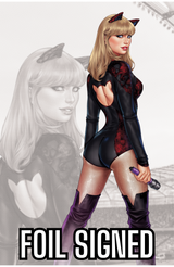 FEMALE FORCE: TAYLOR SWIFT #2 - ELIAS CHATZOUDIS - ART ONLY FOIL - SIGNED BY ELIAS W/ COA