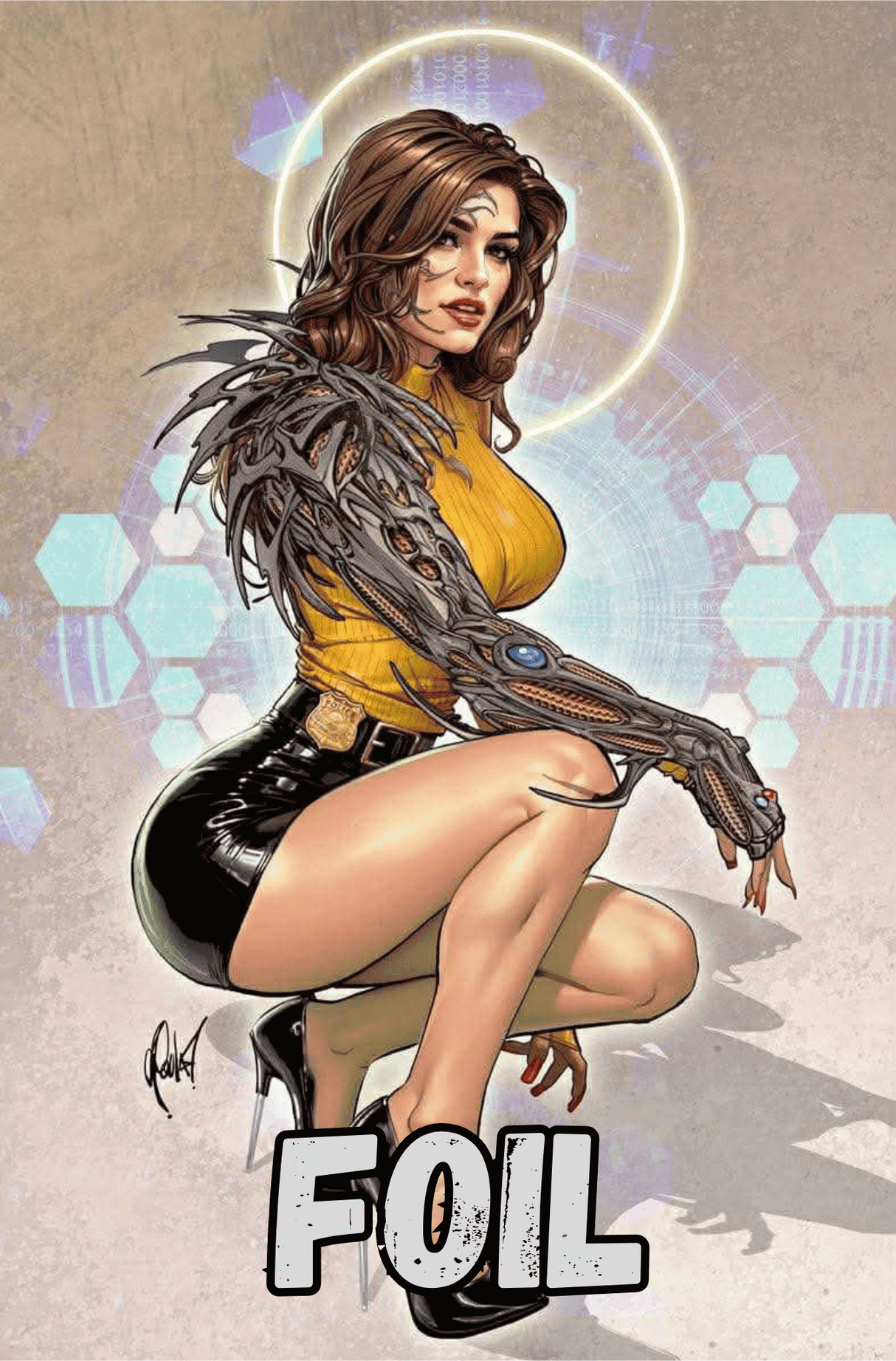 WITCHBLADE #20 - CEDRIC POULAT - VIRGIN FOIL - LTD 500