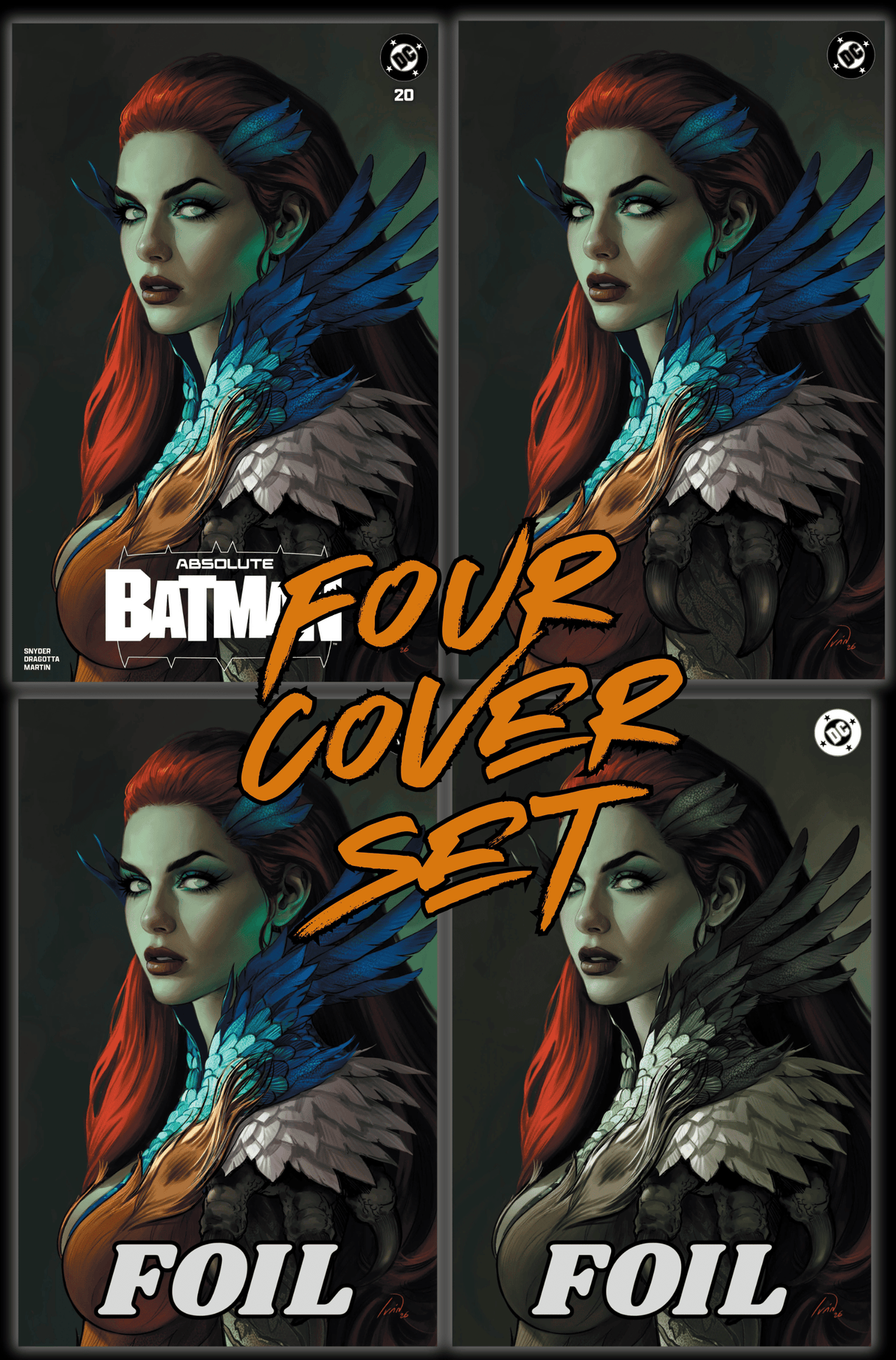 ABSOLUTE BATMAN #20 - IVAN TALAVERA - SET OF FOUR - *KEY ISSUE* - LTD 1000