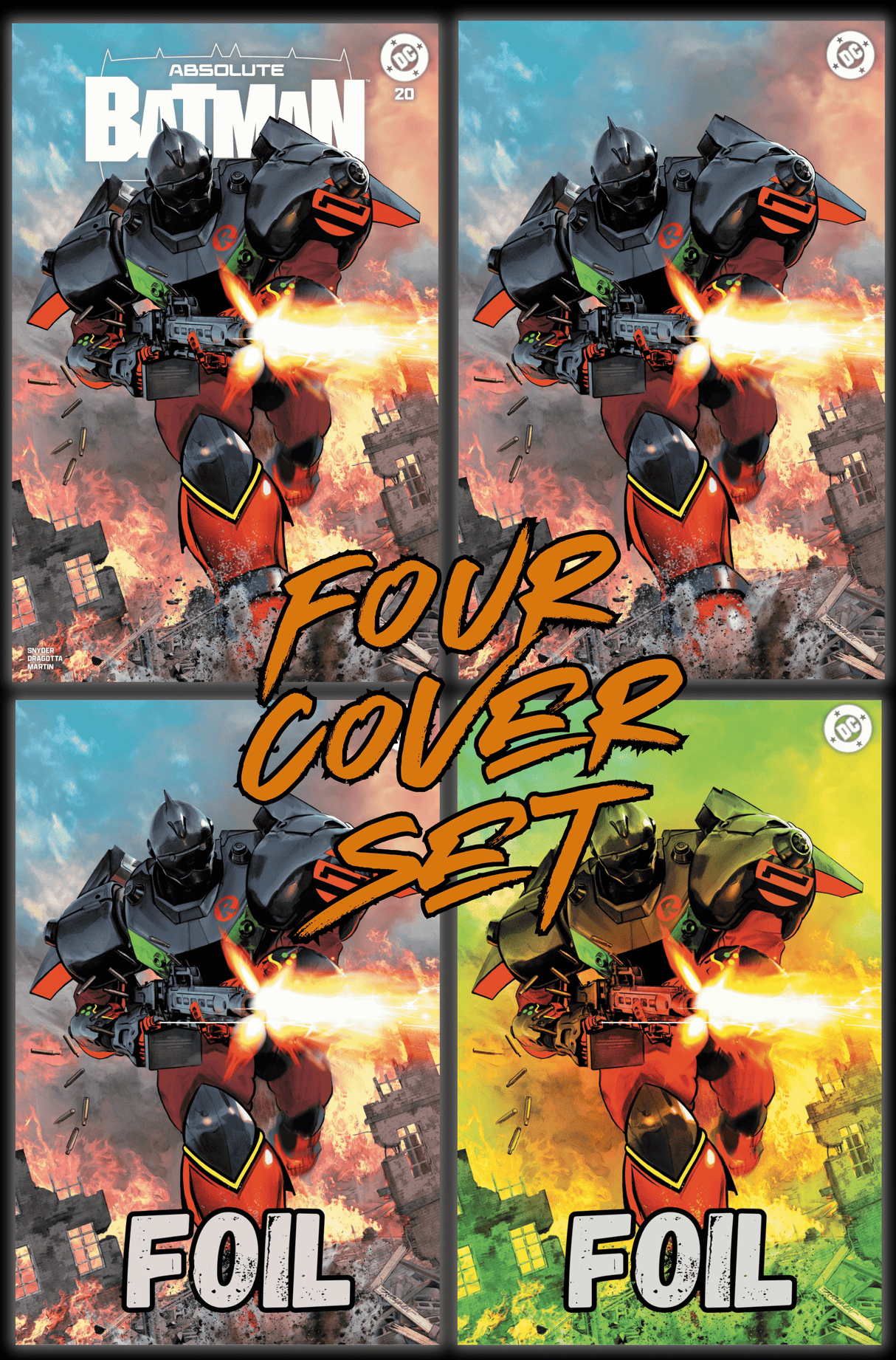 ABSOLUTE BATMAN #20 -  MIKE MAYHEW - SET OF FOUR - KEY ISSUE - LTD 1000