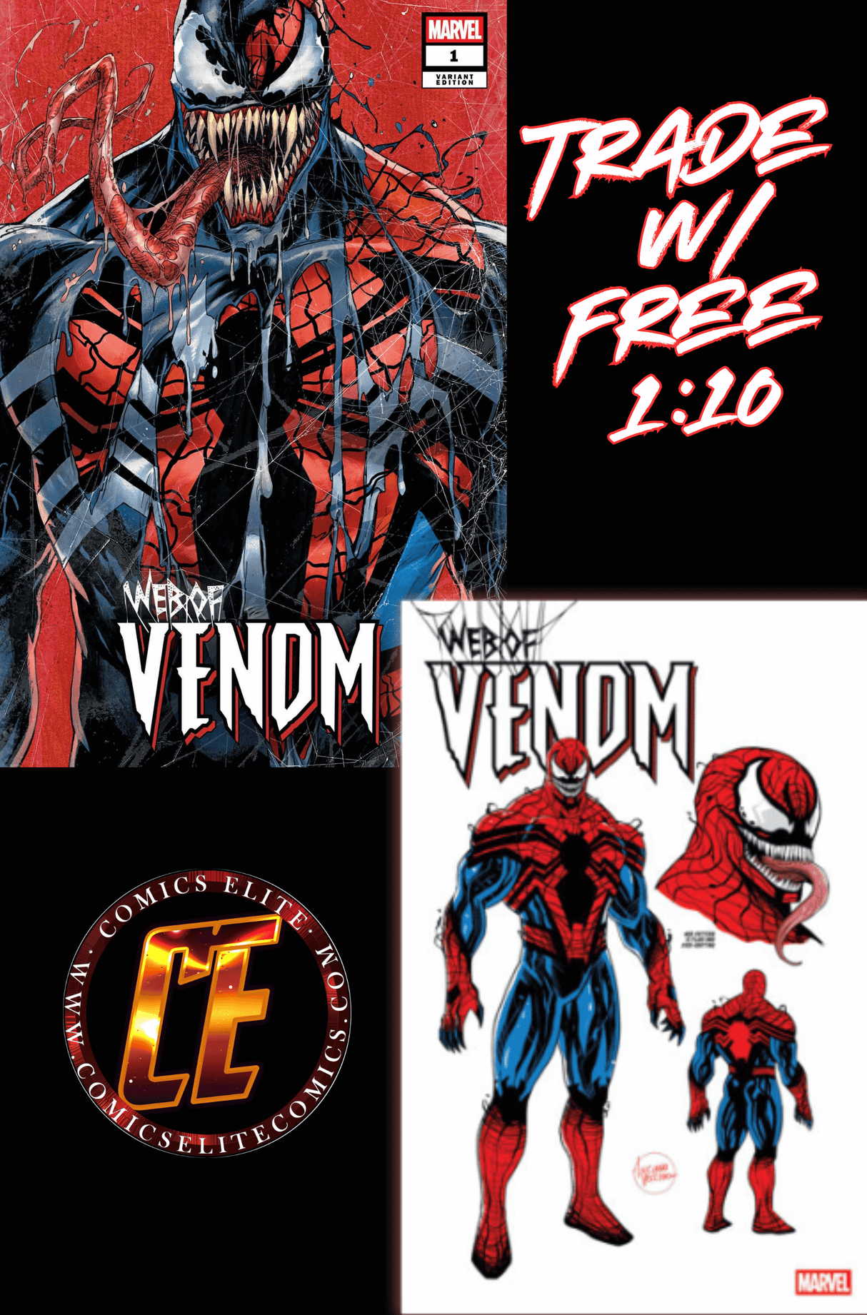 WEB OF VENOM #1 - TRADE w/ FREE 1:10 RATIO - RELEASE (4/6/26)