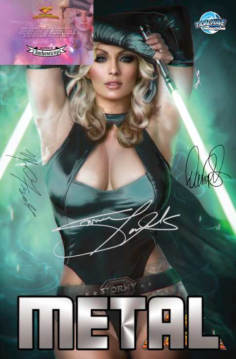 STORMY DANIELS: SPACE FORCE #1 - SHIKARII - NICE BLACK ROBE METAL - LTD 50