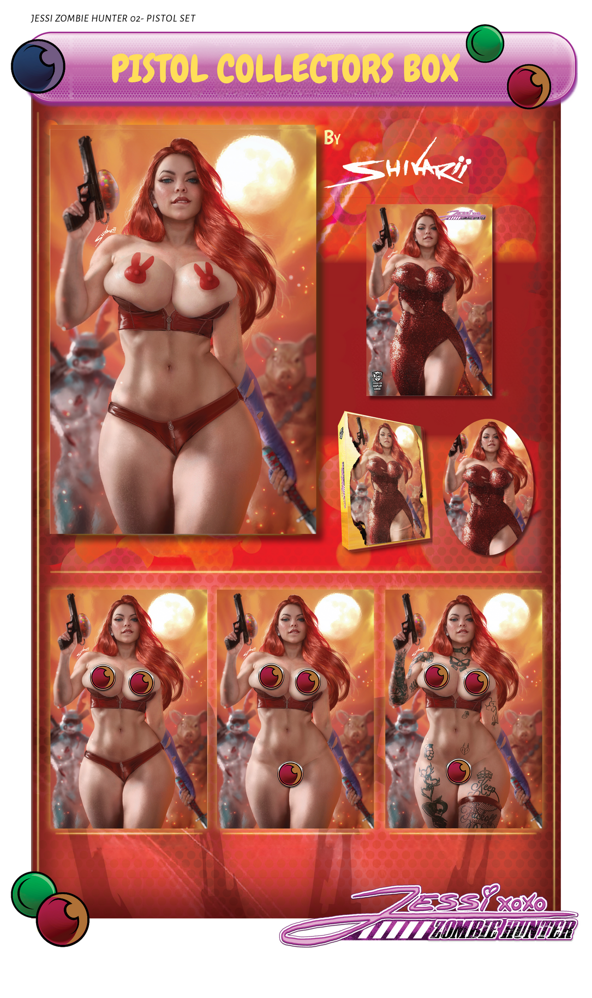 JESSI ZOMBIE HUNTER #2 - SHIKARII - "PISTOL" - COLLECTORS BOX