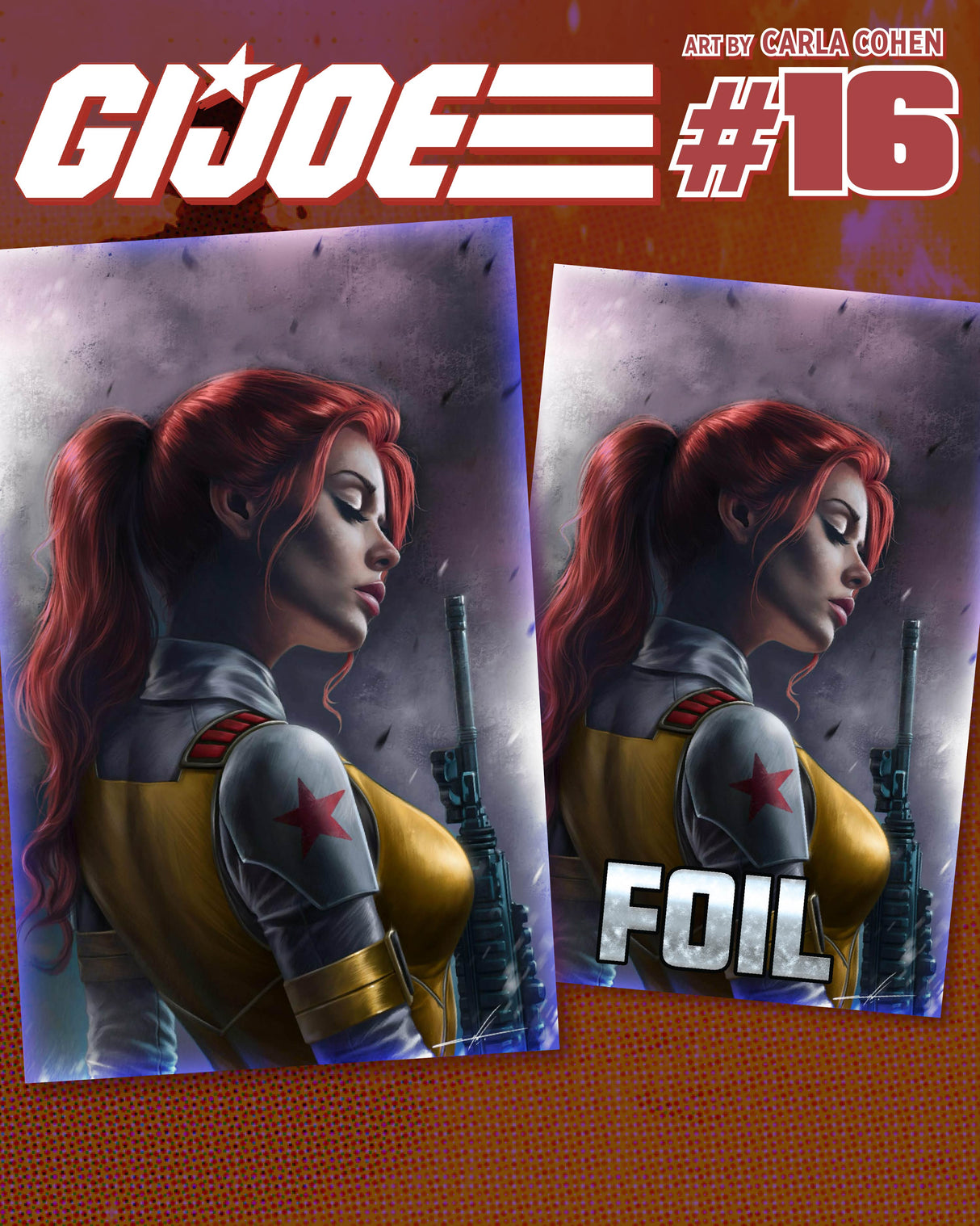 GI JOE #16 CARLA COHEN - VIRGIN & FOIL - SET OF 2