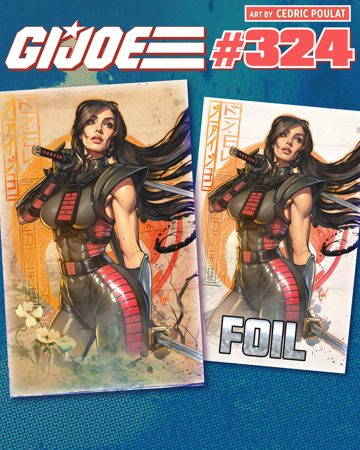 GI JOE #324 POULAT - VIRGIN & FOIL - SET OF 2