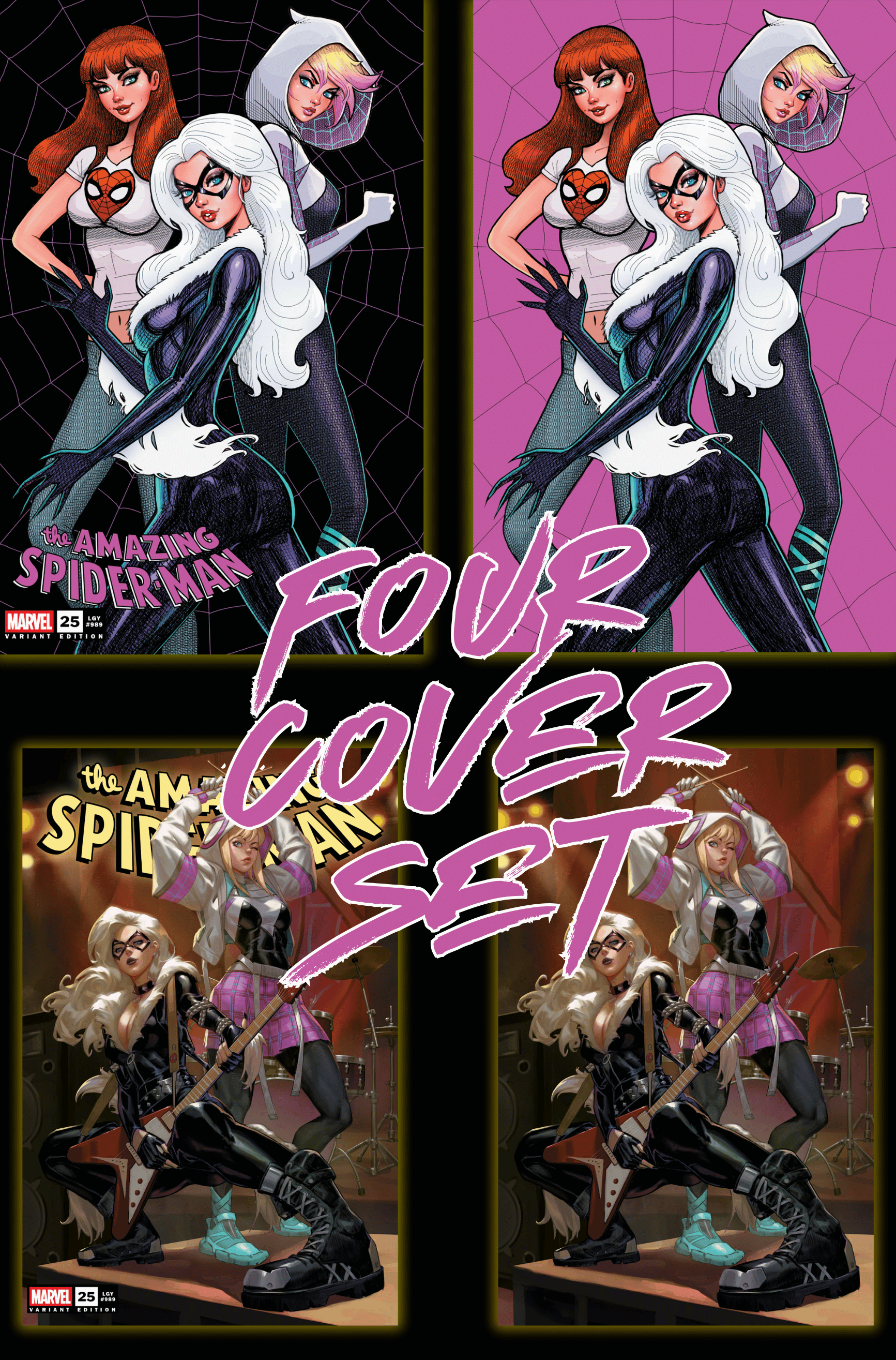 D'Espagnat、JOUR DE MARDHE、海外版超希少レゾネ AMAZING SPIER-MAN #25 - EJIKURE & SZERDY - SET OF 4 - ALPHA - LTD 1000