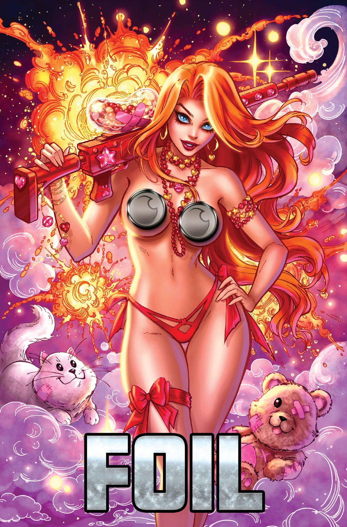 JESSI ZOMBIE HUNTER #2 PREVIEW - DAWN MCTEIGUE - "BATTLE READY" C2E2 EXCLUSIVE - NAUGHTY FOIL - LTD 20