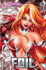 JESSI ZOMBIE HUNTER #2 PREVIEW - DAWN MCTEIGUE - "BATTLE READY" C2E2 EXCLUSIVE - UP CLOSE NICE FOIL - LTD 5