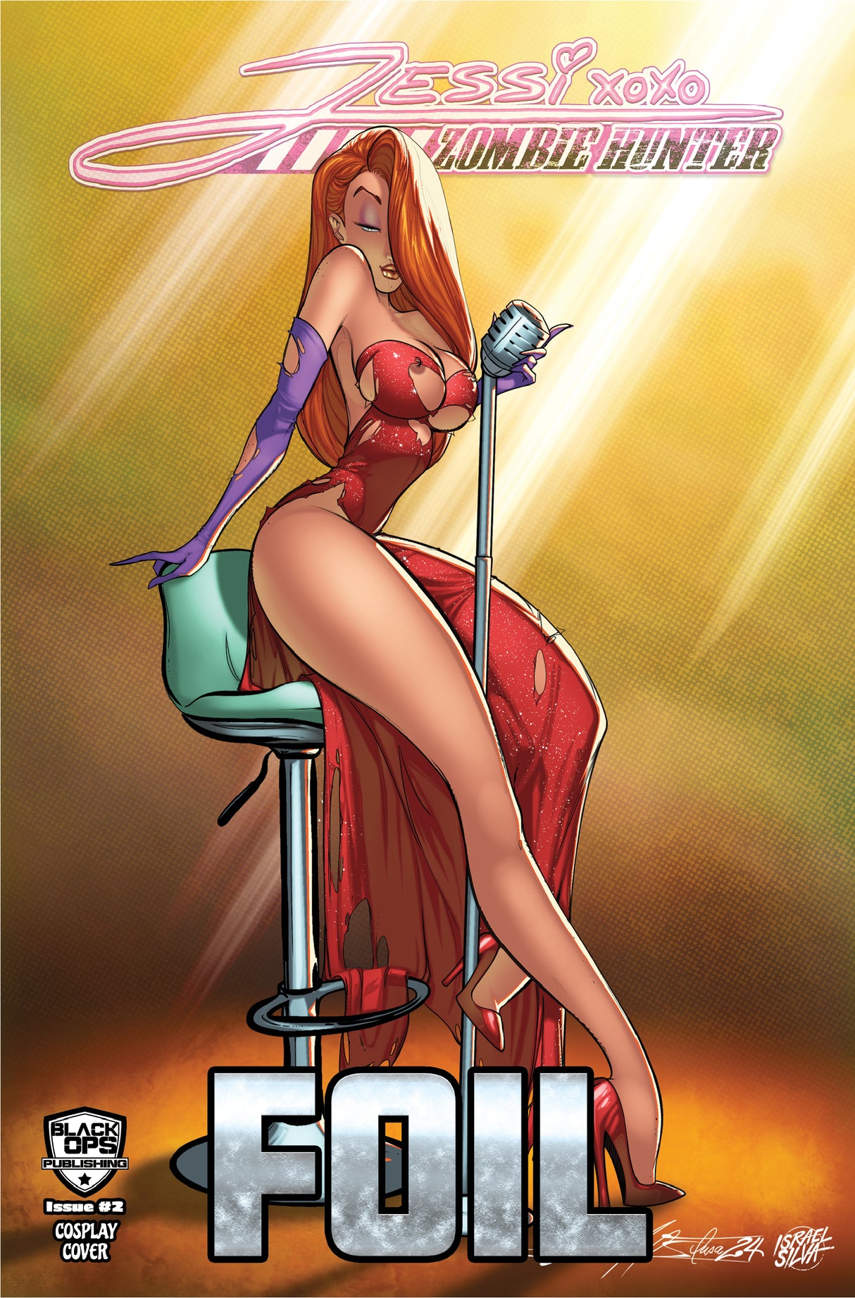 JESSI ZOMBIE HUNTER #2 - NARCELIO SOUSA - "VOXY LADY" - TRADE NAUGHTY FOIL