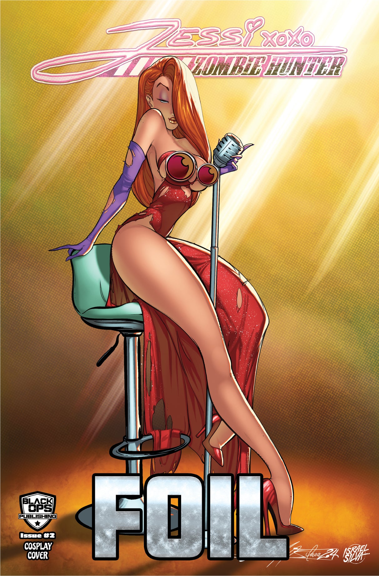 JESSI ZOMBIE HUNTER #2 - NARCELIO SOUSA - "VOXY LADY" - TRADE NAUGHTY FOIL