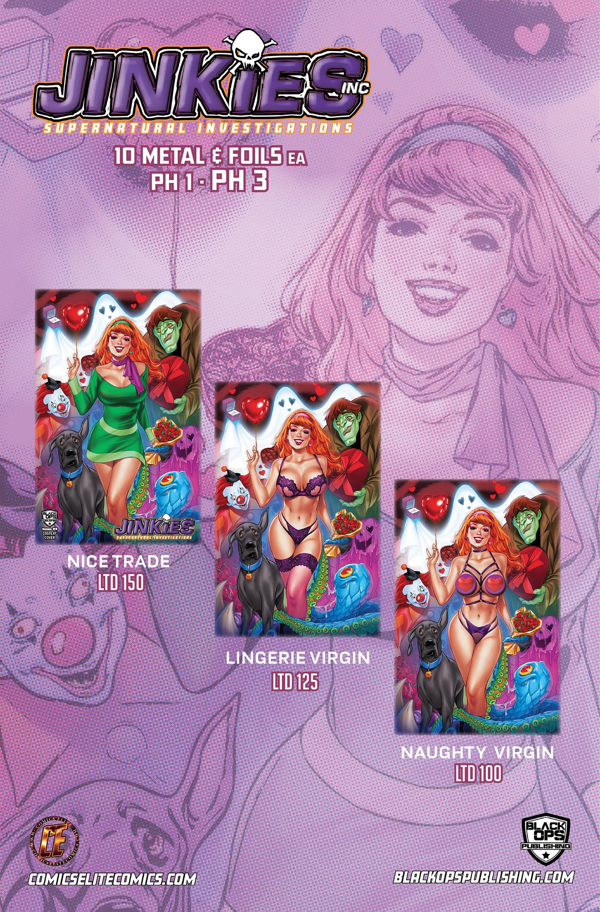 JINKIES #2 "SPOOKIES" ELIAS CHATZOUDIS - MEGACON EXCLUSIVE - LINGERIE - LTD 125