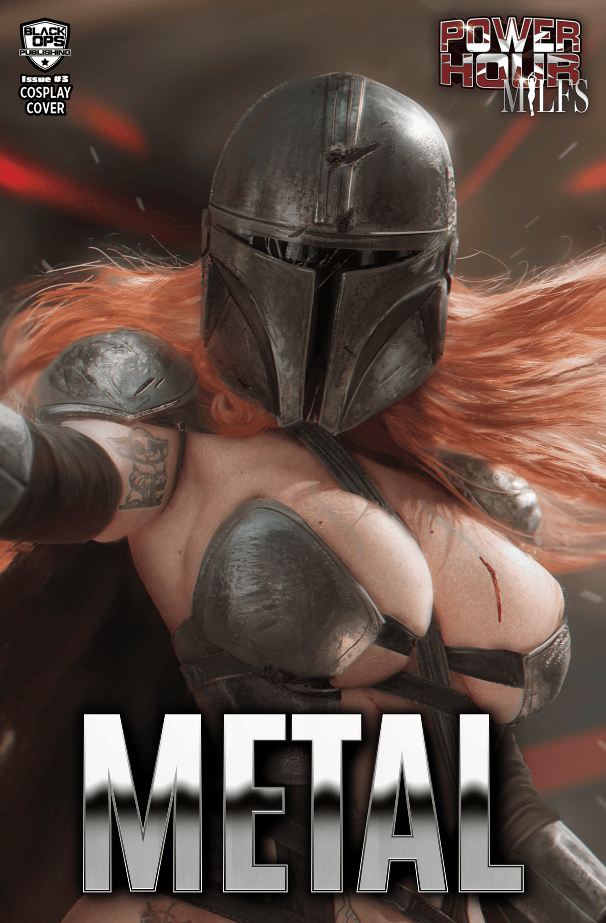 POWER HOUR #3 - SHIKARII "HUNTER" - UP-CLOSE NICE HELMET - METAL - LTD 3