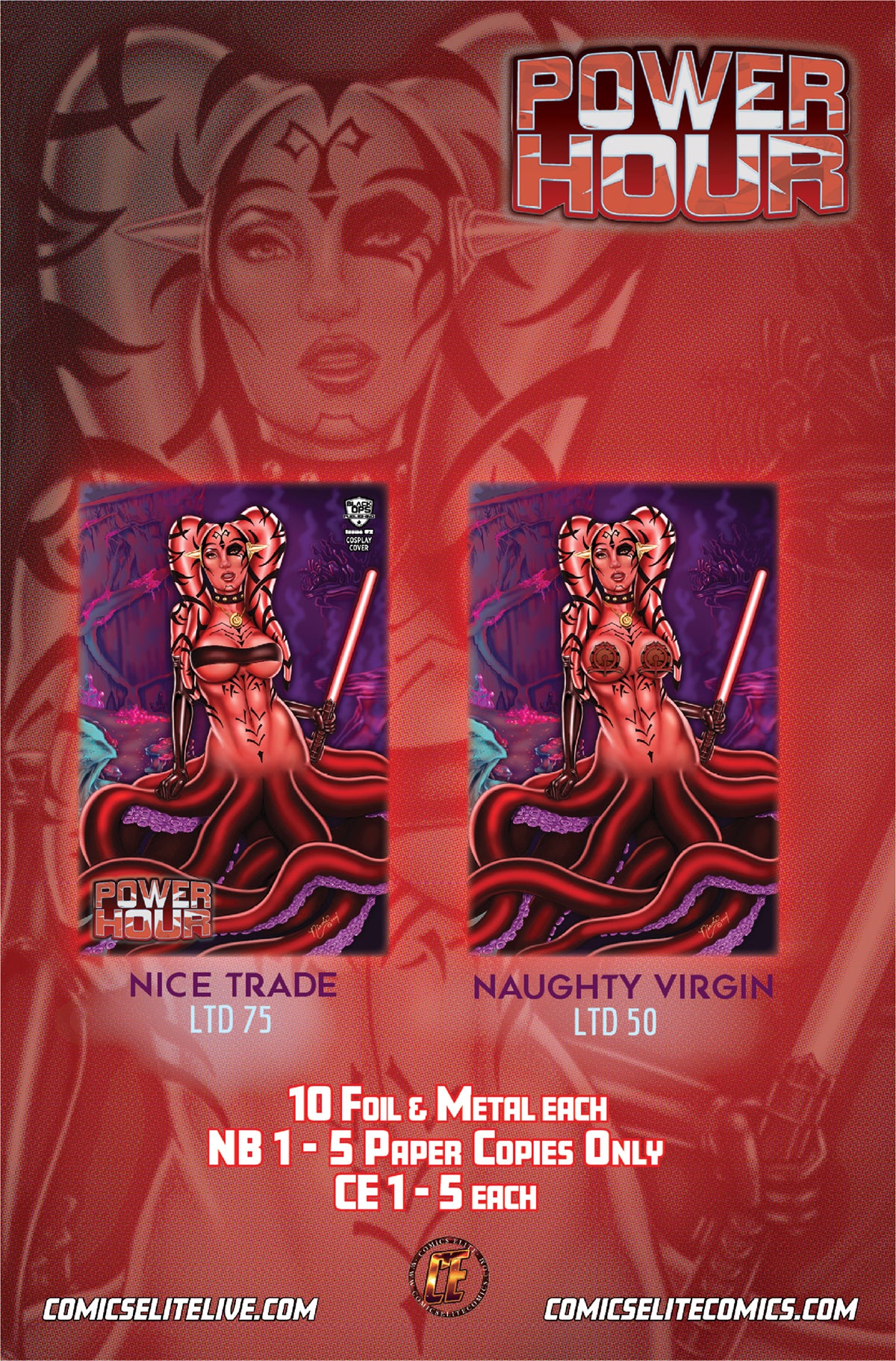 POWER HOUR #2 NICOLE BRUNE - MERMAID WARS CONNECTING - NAUGHTY RIGHT - LTD 50