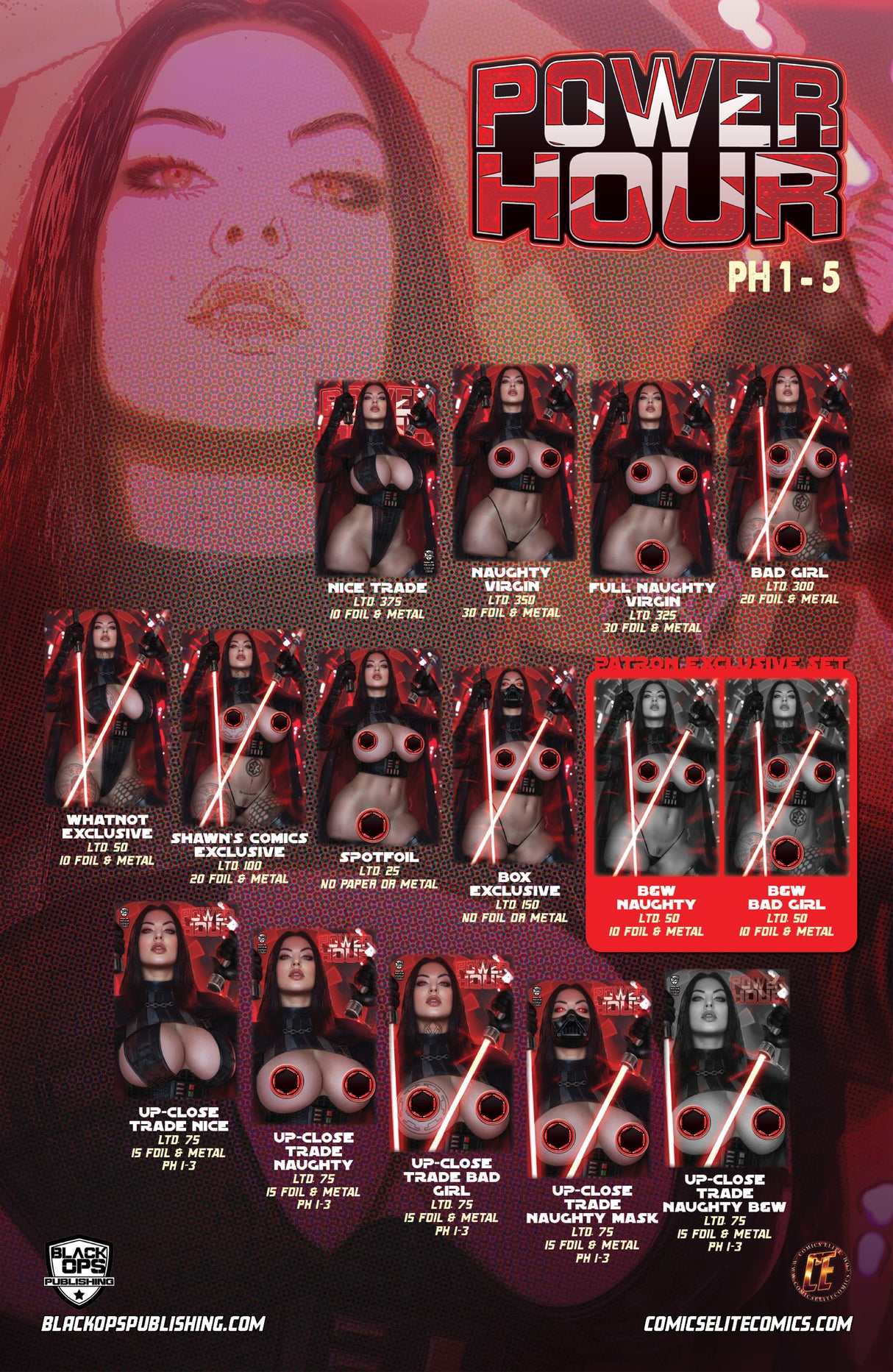 POWER HOUR #3 PREVIEW SHIKARII "DARK SIDE" - BAD GIRL - LTD 300