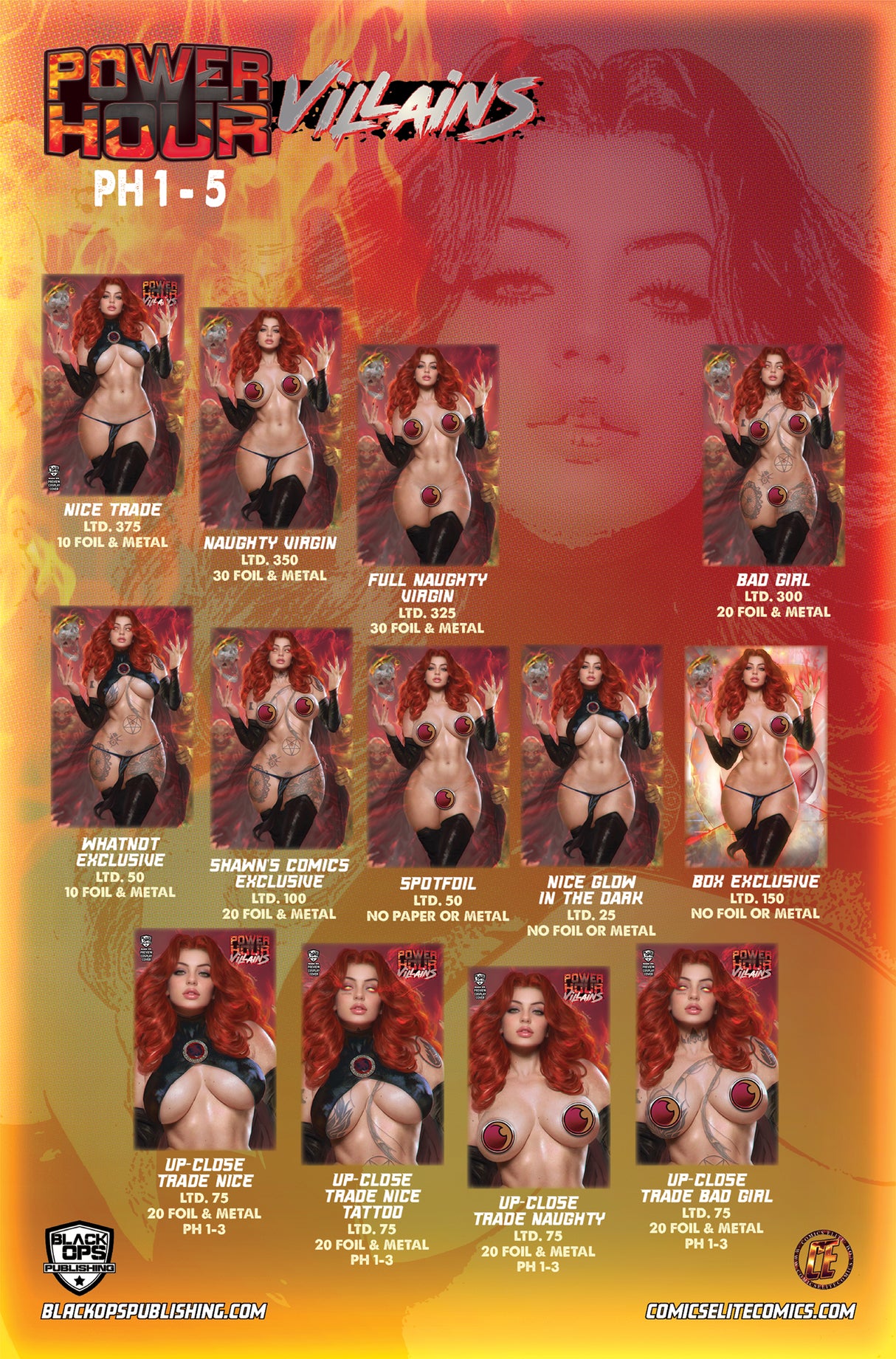 POWER HOUR #3 PREVIEW SHIKARII "GOBLIN QUEEN" UP CLOSE - BAD GIRL METAL - LTD 20