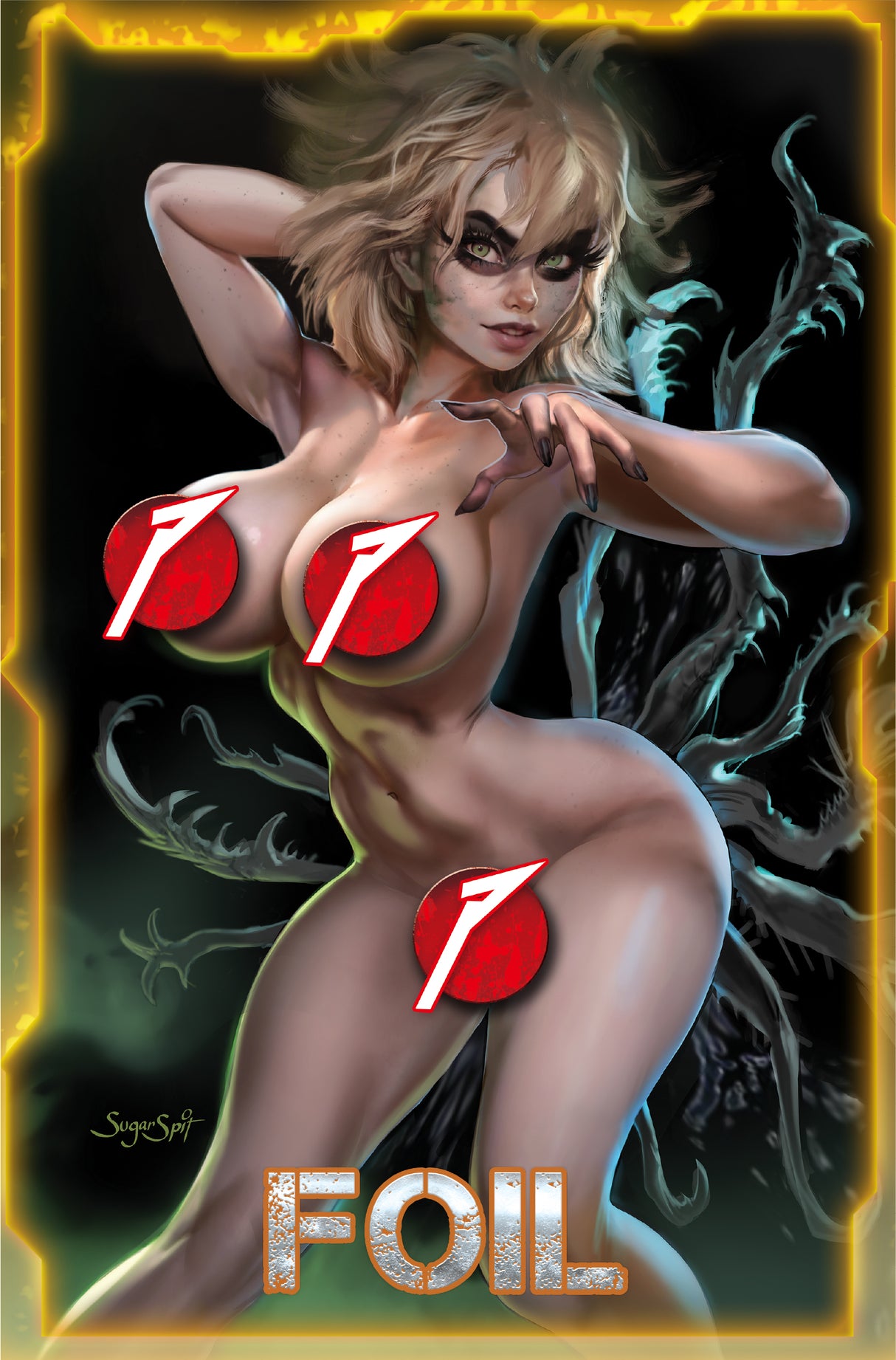 POWER HOUR #2 - "JUICE" SUGAR SPITT VIRGIN FULL NAUGHTY "MONSTER" FOIL LTD 4