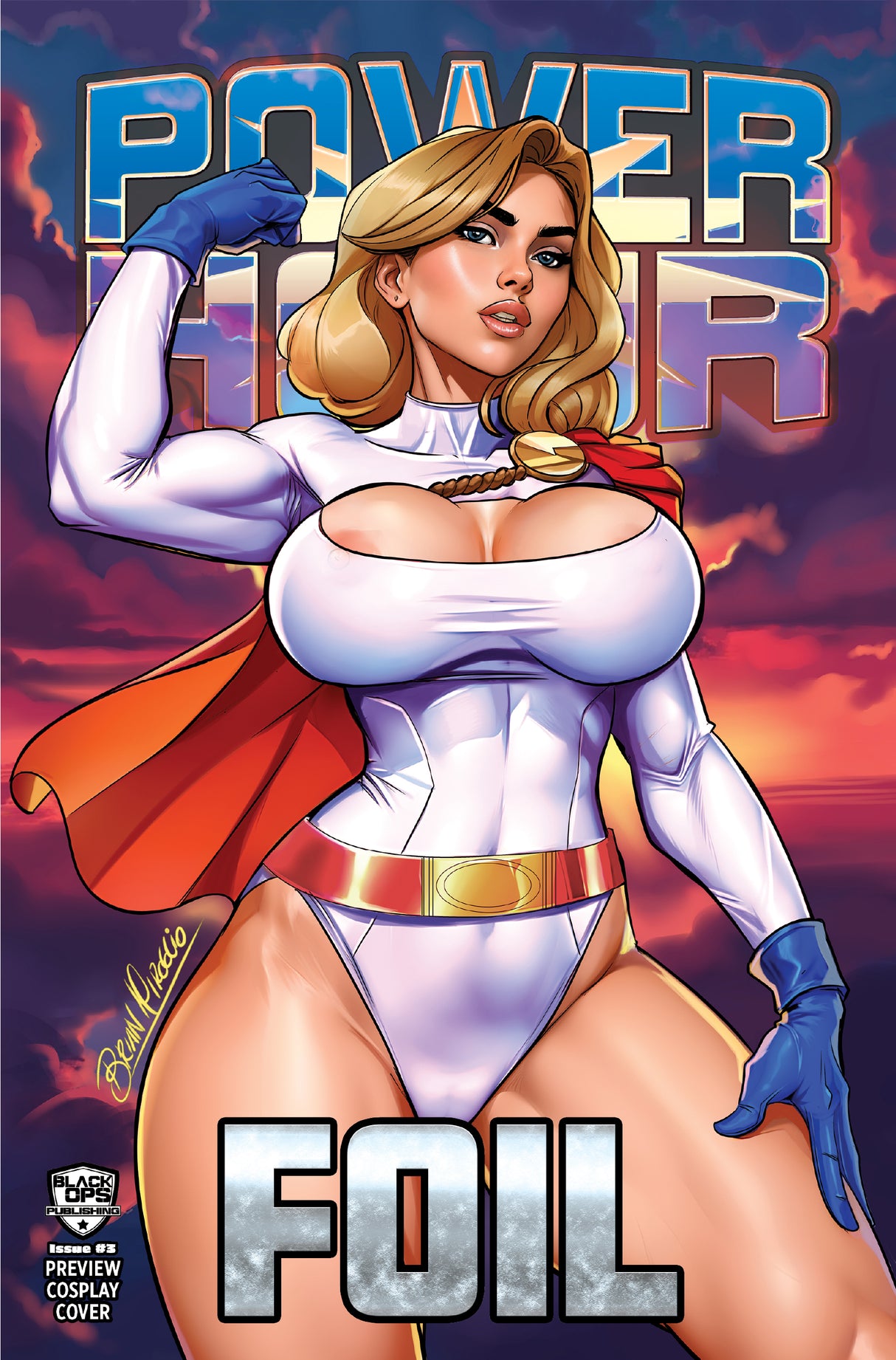 POWER HOUR #3 PREVIEW - BRIAN MIROGLIO "POWER FULL" - TD NICE FOIL - LTD 10