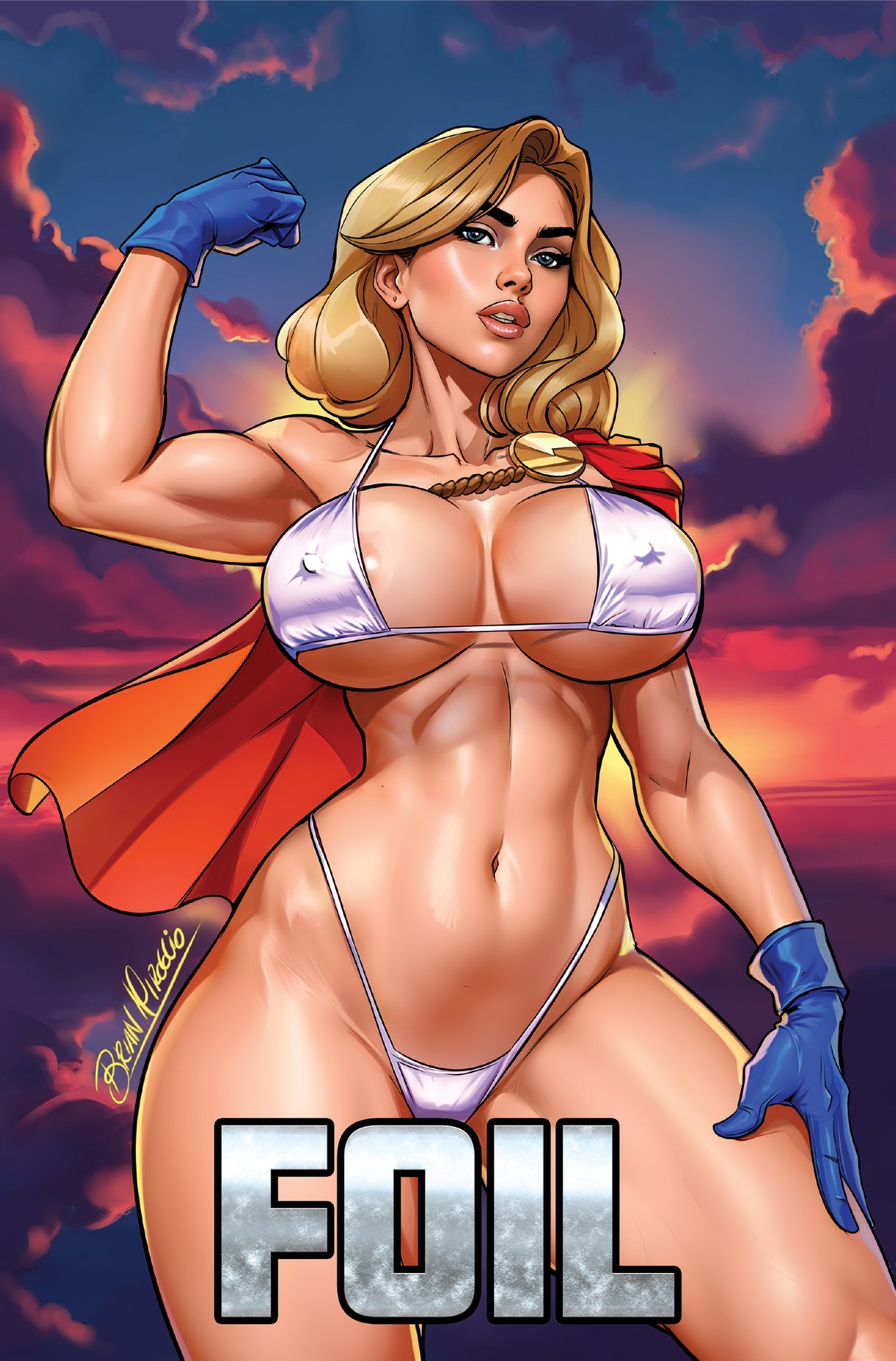 POWER HOUR #3 PREVIEW - BRIAN MIROGLIO "POWER FULL" - BIKINI FOIL - LTD 10